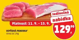 Penny Market Vepřová panenka nabídka
