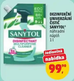 Penny Market Sanytol dezinfekční univerzální čistící nabídka