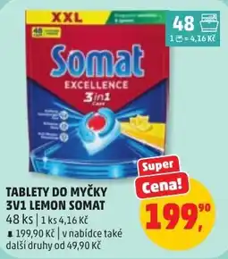 Penny Market Somat tablety do myčky 3v1 lemon nabídka