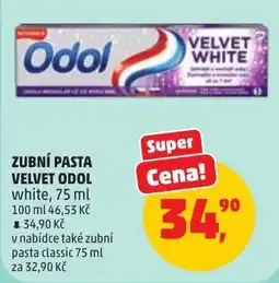 Penny Market Odol velvet white nabídka