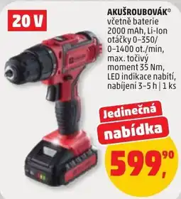 Penny Market Akušroubovák 20 V nabídka