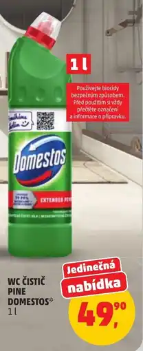 Penny Market WC čistič pine Domestos nabídka