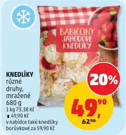 Penny Market Babickiny jahodove knedliky nabídka