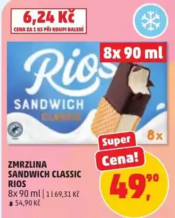 Penny Market Rios sandwich classic zmrzlina nabídka