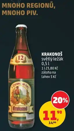 Penny Market Krakonoš světlý ležák nabídka