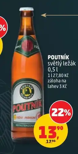 Penny Market Poutník světlý ležák nabídka