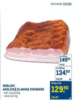 Makro MORLINY ANGLICKÁ SLANINA STANDARD nabídka