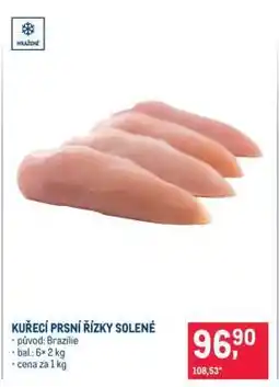Makro Kuřecí prsní řízky solené nabídka
