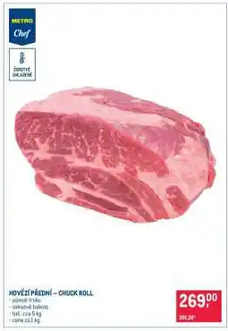 Makro Hovězí přední chuck roll nabídka