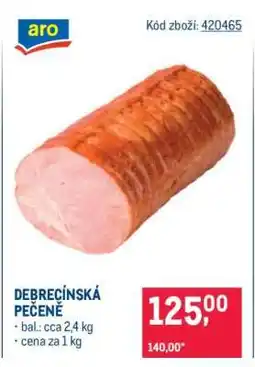 Makro Debrecínská pečeně nabídka