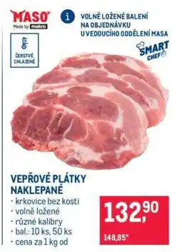 Makro VEPŘOVÉ PLÁTKY NAKLEPANÉ nabídka