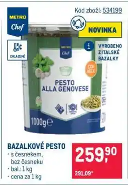 Makro BAZALKOVÉ PESTO nabídka