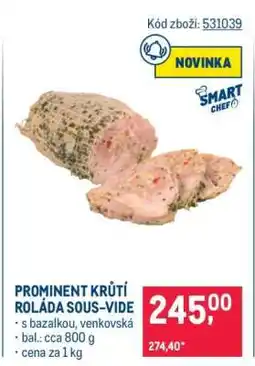 Makro PROMINENT – KRŮTÍ ROLÁDA SOUS-VIDE nabídka