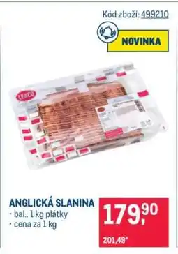 Makro Anglická slanina nabídka