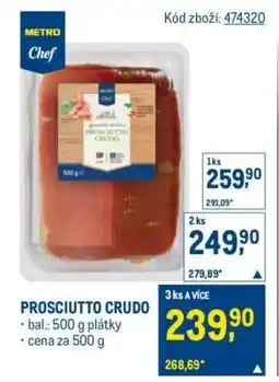 Makro Prosciutto crudo nabídka