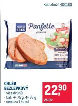 Makro Chléb bezlepkový nabídka