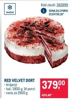 Makro Red Velvet dort nabídka