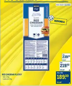 Makro RED CHEDDAR PLÁTKY nabídka