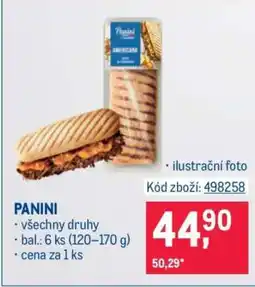 Makro PANINI nabídka