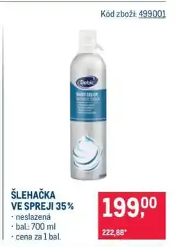 Makro ŠLEHAČKA VE SPREJI 35 % nabídka