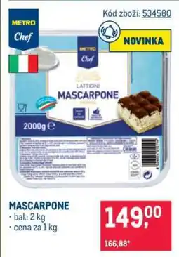 Makro Mascarpone nabídka