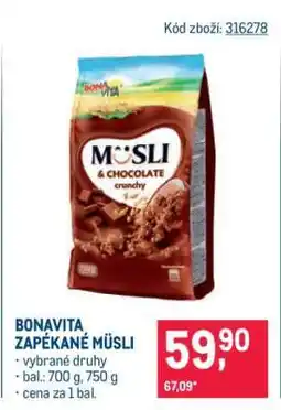 Makro BONAVITA, ZAPÉKANÉ MÜSLI nabídka
