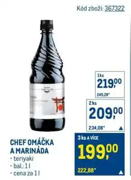 Makro CHEF OMÁČKA A MARINÁDA nabídka