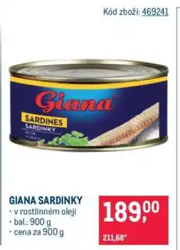 Makro Giana Sardinky nabídka