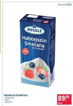 Makro Smetana ke šlehání 30 % nabídka