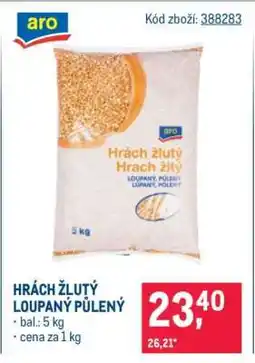 Makro Hrách žlutý loupaný půlený nabídka