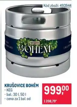 Makro Krušovice Bohém nabídka