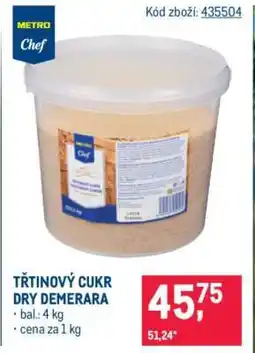 Makro Třtinový cukr Dry demerara nabídka