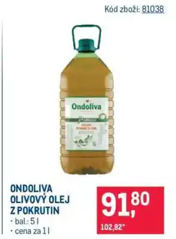 Makro Ondoliva olivový olej z pokrutin nabídka