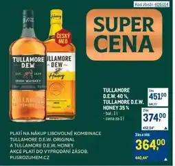 Makro TULLAMORE D.E.W. 40%, TULLAMORE D.E.W. HONEY 35% nabídka