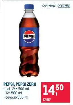 Makro Pepsi / Pepsi Zero nabídka