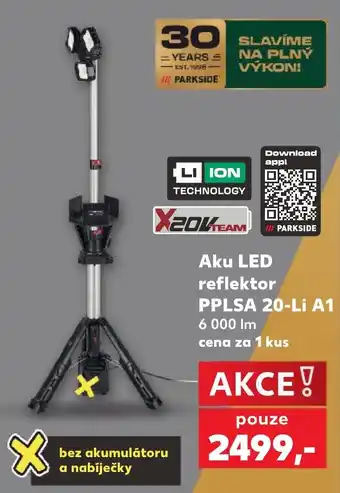 Parkside aku led reflektor pplsa 20-li a1