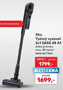 Kaufland Aku Tyčový vysavač 2v1 SASG 24 A1 nabídka