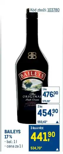 Makro Baileys 17 % nabídka