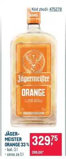 Makro Jägermeister Orange 33% nabídka