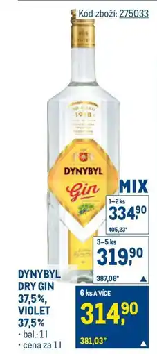 Makro DYNYBYL DRY GIN nabídka