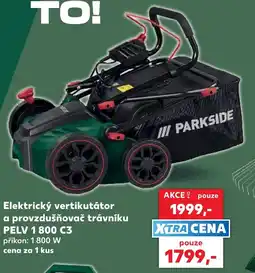Kaufland Parkside elektrický vertikutátor a provzdušňovač trávníku pelv 1800 c3 nabídka
