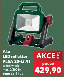 Kaufland Parkside LED reflektor PLSA 20-Li A1 nabídka