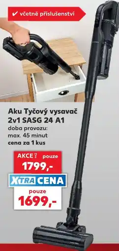 Kaufland Aku Tyčový vysavač 2v1 SASG 24 A1 nabídka
