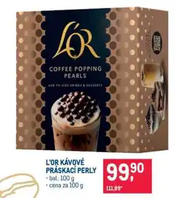 Makro L'OR KÁVOVÉ PRÁSKACÍ PERLY nabídka