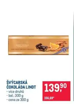 Makro Švýcarská čokoláda Lindt nabídka
