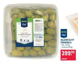 Makro ZELENÉ OLIVY CERIGNOLA nabídka