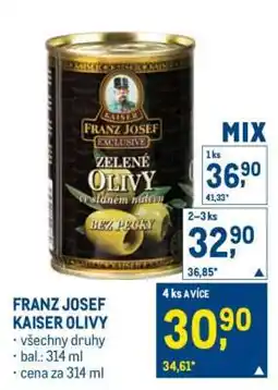 Makro FRANZ JOSEF KAISER OLIVY nabídka