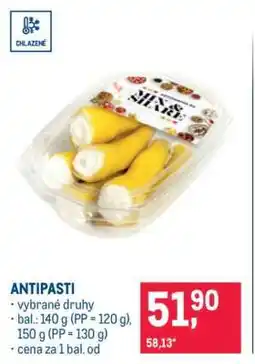 Makro Antipasti nabídka