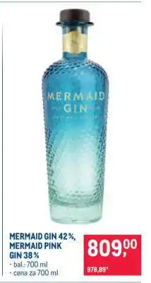 Makro MERMAID GIN 42%, MERMAID PINK GIN 38% nabídka