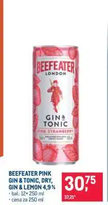 Makro BEEFEATER PINK GIN & TONIC, DRY, GIN & LEMON 4,9% nabídka